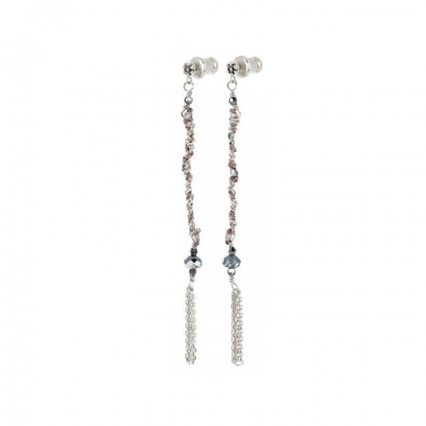 Marie Laure Chamorel ilgi sidabro auskarai 